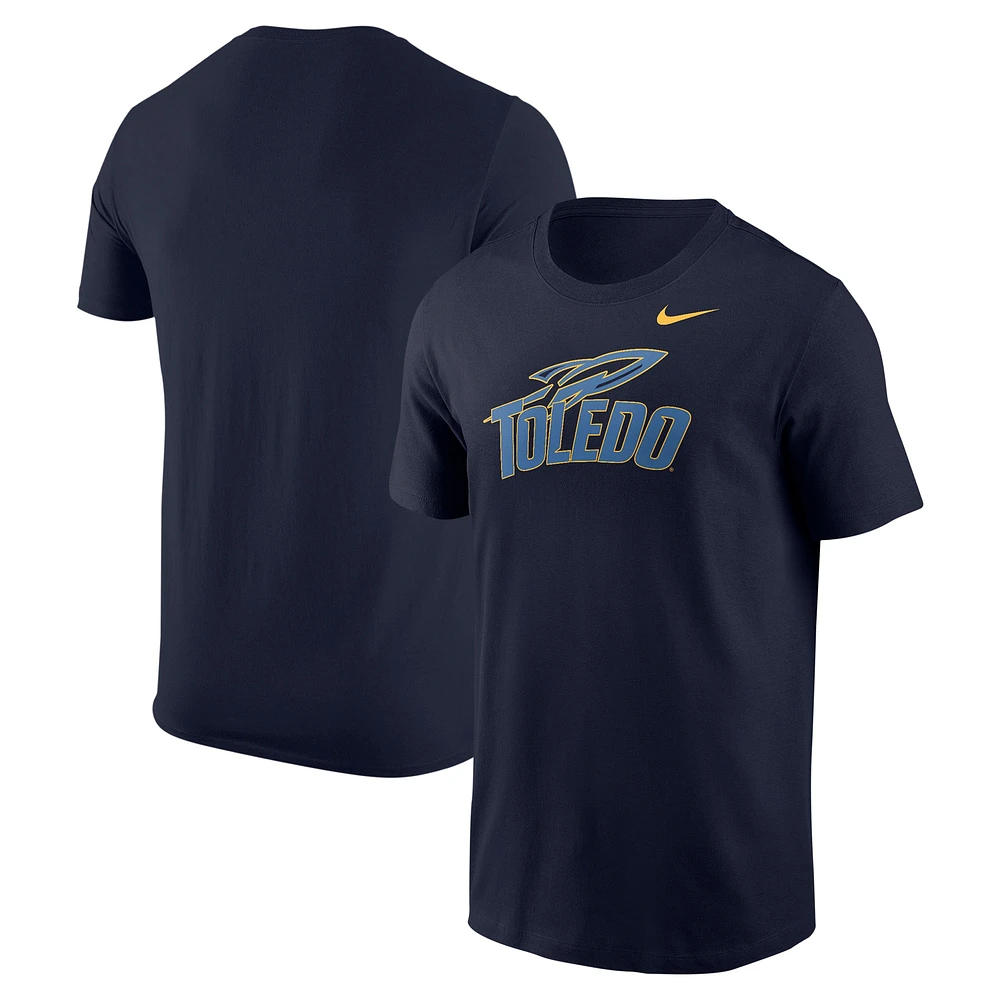 T-shirt Nike bleu marine Toledo Rockets pour homme avec logo coloré