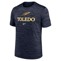 T-shirt Nike Performance Velocity Legend bleu marine pour homme des Toledo Rockets