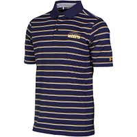 Polo performance Trinity bleu marine pour homme des Rockets de Toledo Under Armour