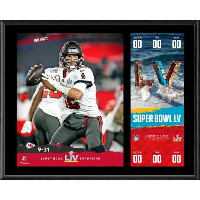 Mike Evans Tampa Bay Buccaneers 12 x 15 Super Bowl LV Champions  Sublimated Plaque with Replica Ticket