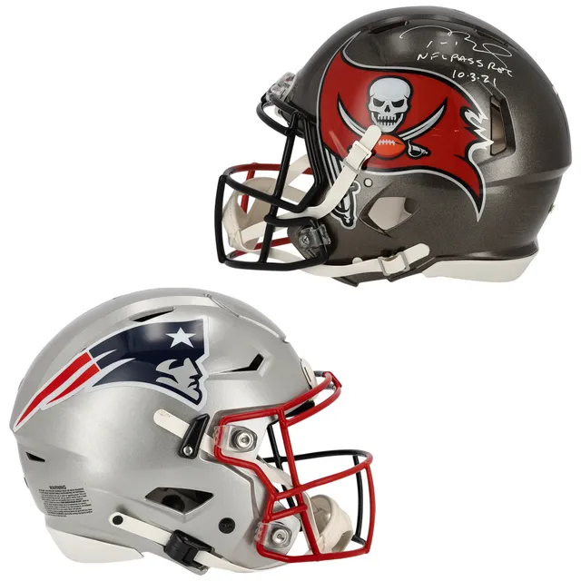 Tom Brady New England Patriots Autographed Riddell Speed Authentic Helmet  with 7x SB Champ and 5x SB MVP Inscriptions