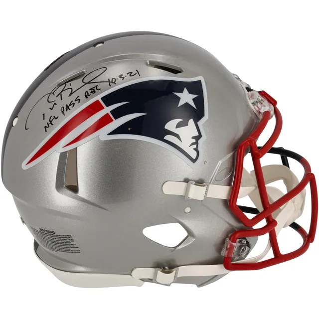 Tom Brady New England Patriots Signed Riddell White Authentic