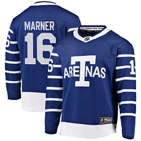 Maillot de joueur échappé Mitchell Marner bleu pour homme des Toronto Arenas