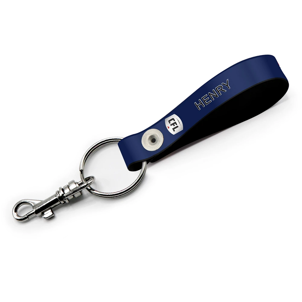 Toronto Argonauts Personalized Leather Loop Keychain