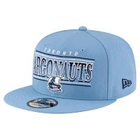 Casquette snapback 9FIFTY Sideline bleu clair New Era pour homme des Argonauts de Toronto