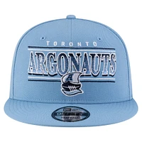 Casquette snapback 9FIFTY Sideline bleu clair New Era pour homme des Argonauts de Toronto