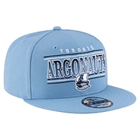 Casquette snapback 9FIFTY Sideline bleu clair New Era pour homme des Argonauts de Toronto