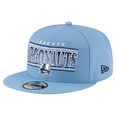 Casquette snapback 9FIFTY Sideline bleu clair New Era pour homme des Argonauts de Toronto