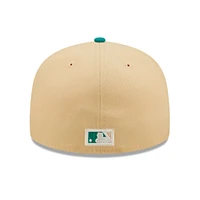 Men's New Era Natural/Teal Toronto Blue Jays Mango Forest 59FIFTY fitted hat