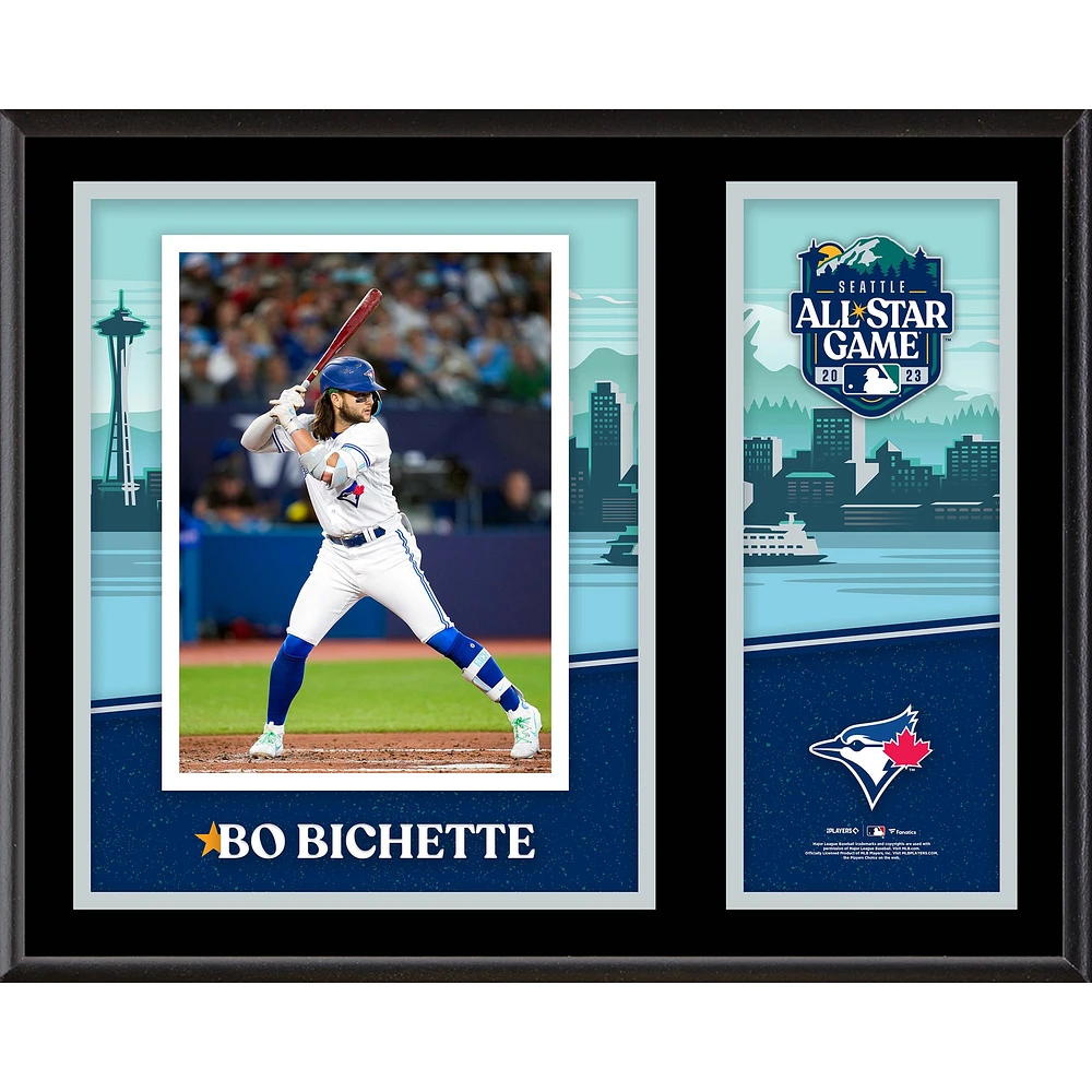 Bo Bichette Toronto Blue Jays 12" x 15" 2023 MLB All-Star Game Sublimated Plaque