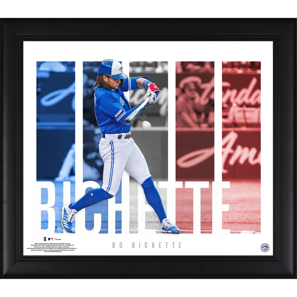 Lids Bo Bichette Toronto Blue Jays Fanatics Authentic Framed 15 x 17  Stitched Stars Collage