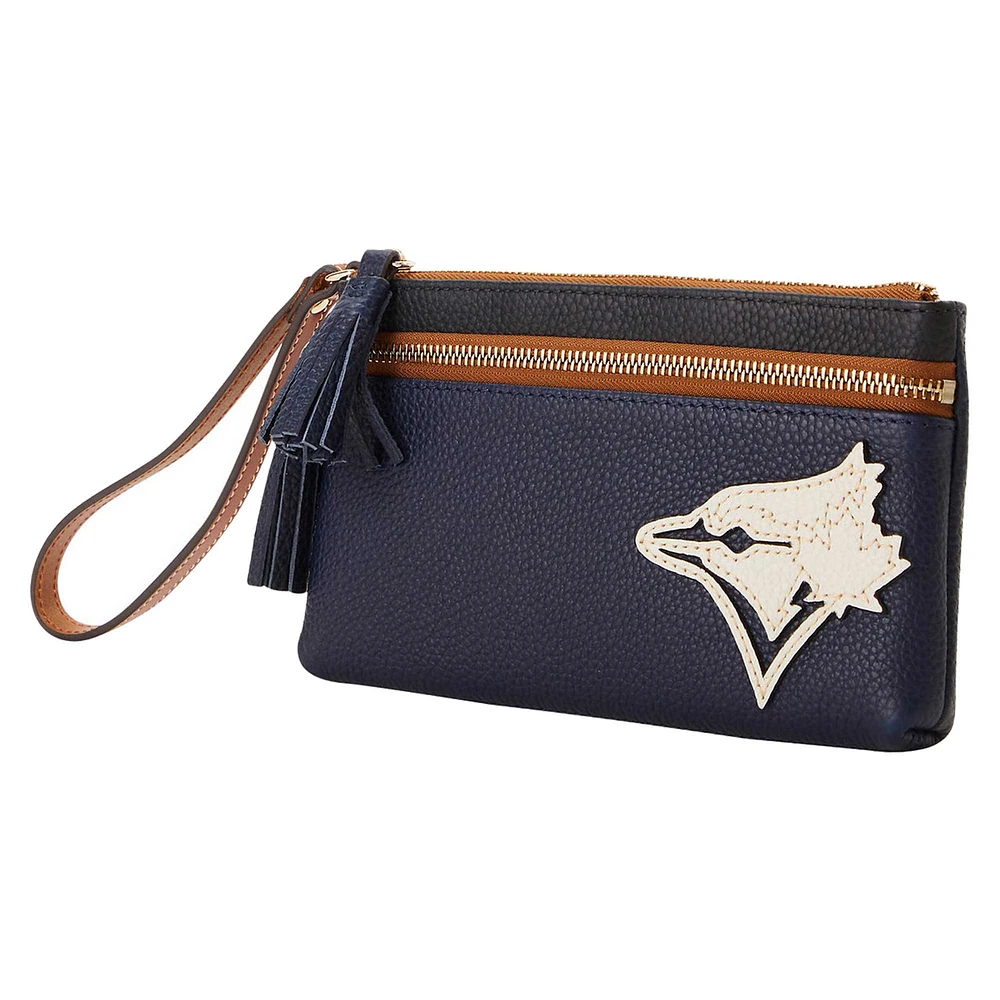 Dooney & Bourke Toronto Blue Jays Infield Poignet à double fermeture éclair