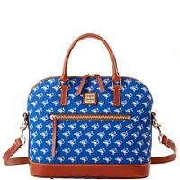 Dooney & Bourke Toronto Blue Jays Signature Domed Zip Satchel Purse