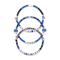 Ensemble de 3 bracelets d'amitié FOCO des Blue Jays de Toronto