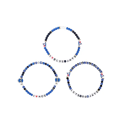 Ensemble de 3 bracelets d'amitié FOCO des Blue Jays de Toronto