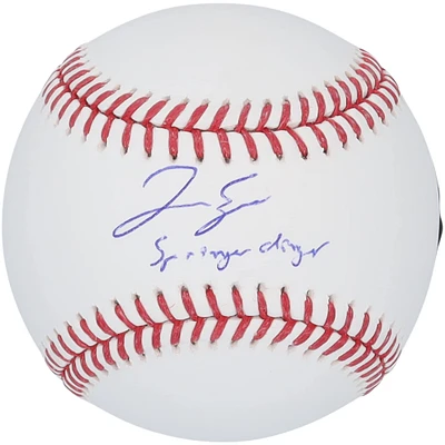 Ballon de baseball autographié par George Springer des Blue Jays de Toronto avec l'inscription « Springer Dinger »