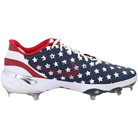 Chaussures à crampons Nike bleues USA autographiées par George Springer des Blue Jays de Toronto lors de la saison 2023 de la MLB