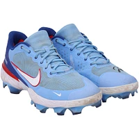 Chaussures à crampons Nike bleu clair autographiées par George Springer des Blue Jays de Toronto pour la saison 2023 de la MLB - RG13309551-52