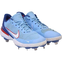 Chaussures à crampons Nike bleu clair dédicacées par George Springer des Blue Jays de Toronto lors de la saison 2023 de la MLB - RG13309555-56