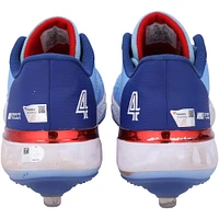 Chaussures à crampons Nike bleu clair dédicacées par George Springer des Blue Jays de Toronto lors de la saison 2023 de la MLB - RG13309555-56