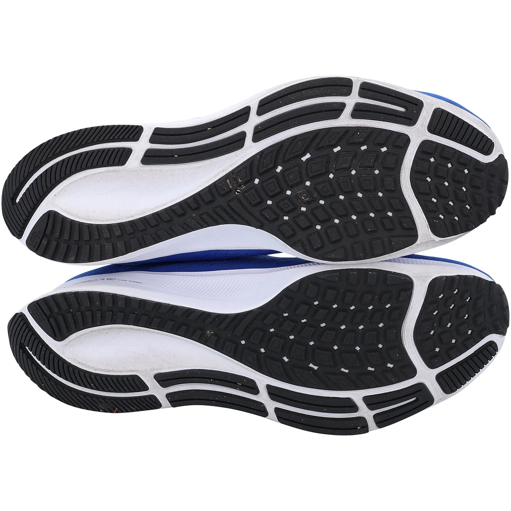 Chaussures Nike Zoom bleues autographiées par George Springer des Blue Jays de Toronto lors de la saison 2023 de la MLB