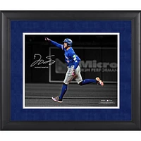 George Springer Toronto Blue Jays Facsimile Signature Framed 11" x 14" Spotlight Photograph