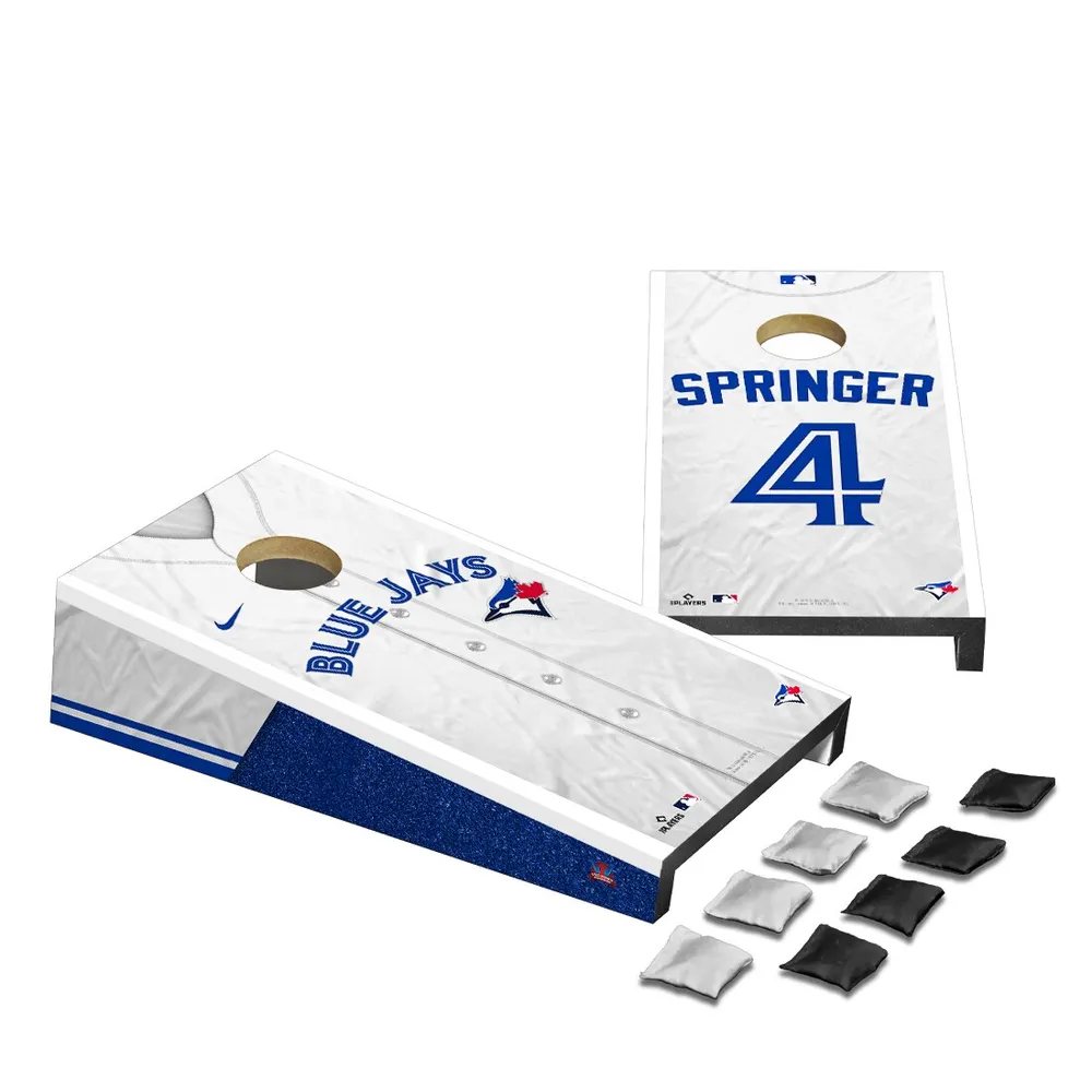 Lids George Springer Toronto Blue Jays Jersey Design Desktop Cornhole Game  Set
