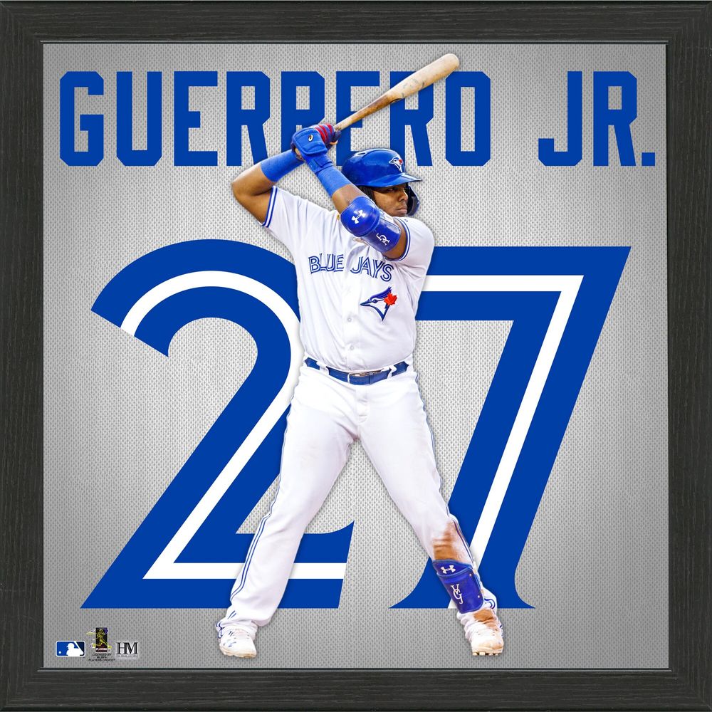 Highland Mint Vladimir Guerrero Jr. Toronto Blue Jays 13 x 13 Impact  Jersey - Framed Photo