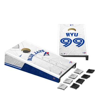 Lids Hyun-Jin Ryu Toronto Blue Jays 2' x 4' Jersey Design Regulation  Cornhole Board Set