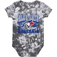 Infant Gray Toronto Blue Jays Lil Rocker Bleach Out Bodysuit