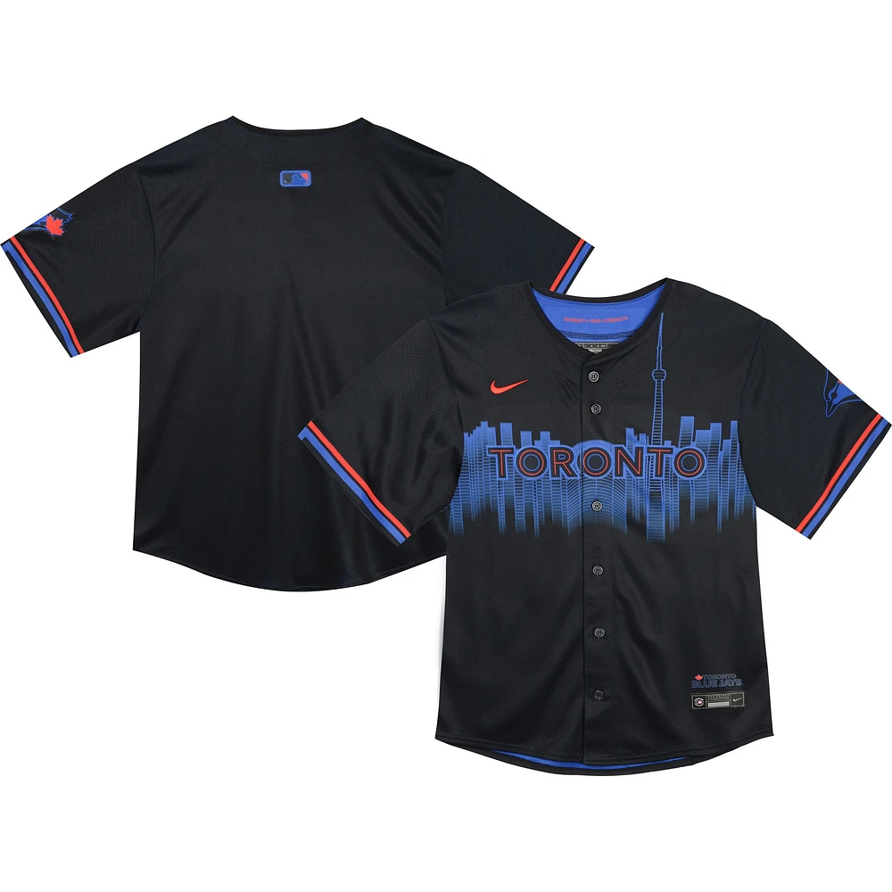 Maillot Nike bleu marine Toronto Blue Jays 2024 City Connect Limited pour bébé