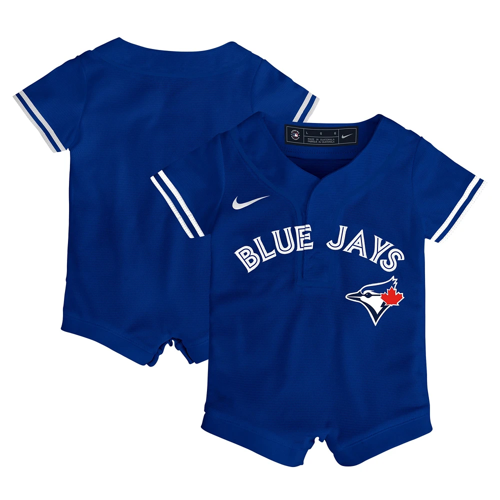 Barboteuse officielle en jersey Nike Royal Toronto Blue Jays pour bébé