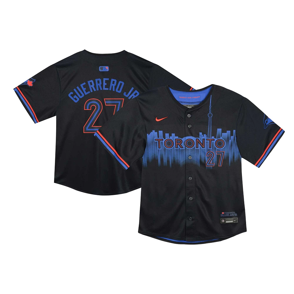 Maillot de joueur Nike Vladimir Guerrero bleu marine des Blue Jays Toronto 2024 City Connect Limited pour bébé