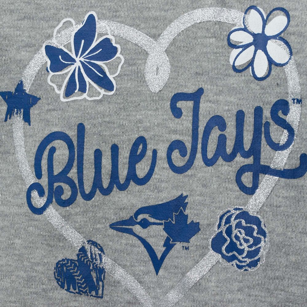 Infant Royal/White/Heathered Gray Toronto Blue Jays Batter Up 3-Pack Bodysuit Set