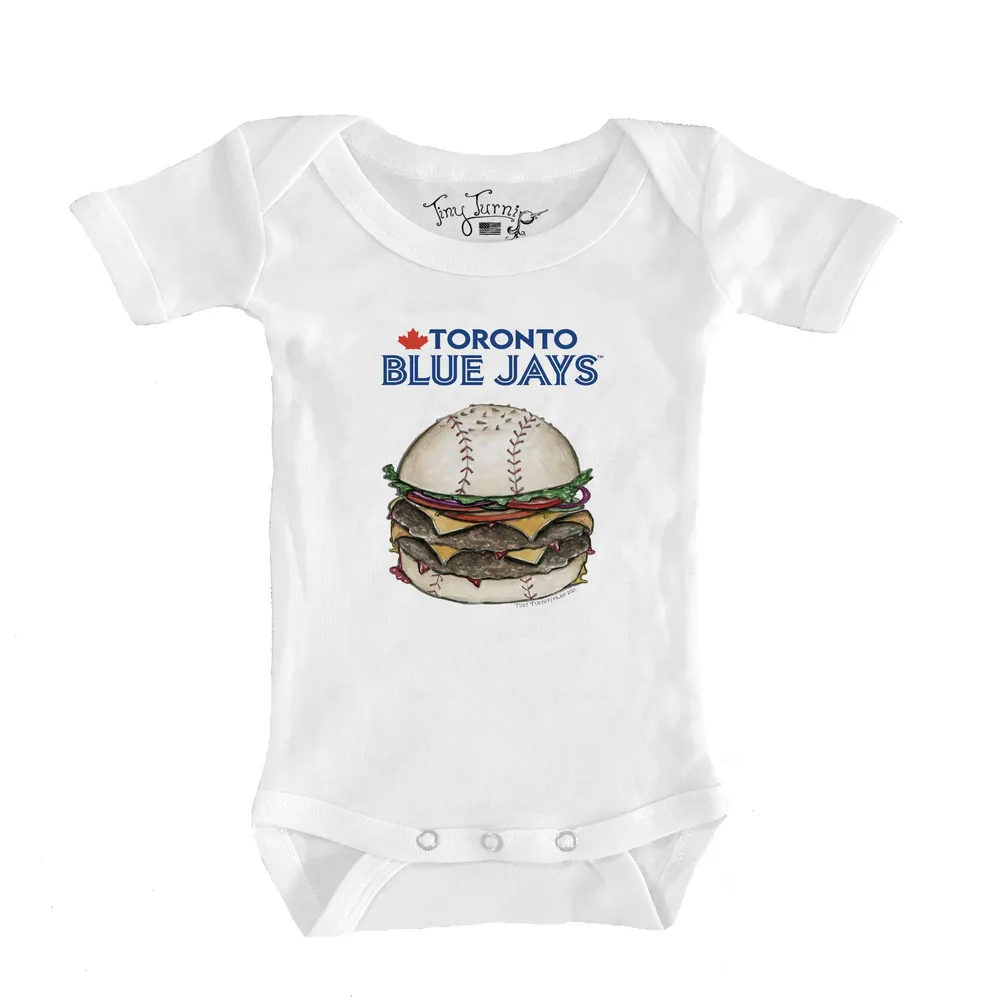 Lids Toronto Blue Jays Tiny Turnip Infant Stacked Bodysuit - White