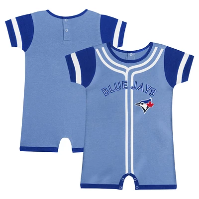 Barboteuse Fast Pitch bleu poudré des Blue Jays de Toronto pour bébé