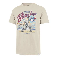 Men's '47  Cream Toronto Blue Jays Distressed Golden Age Scrum T-Shirt