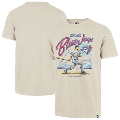 Men's '47  Cream Toronto Blue Jays Distressed Golden Age Scrum T-Shirt