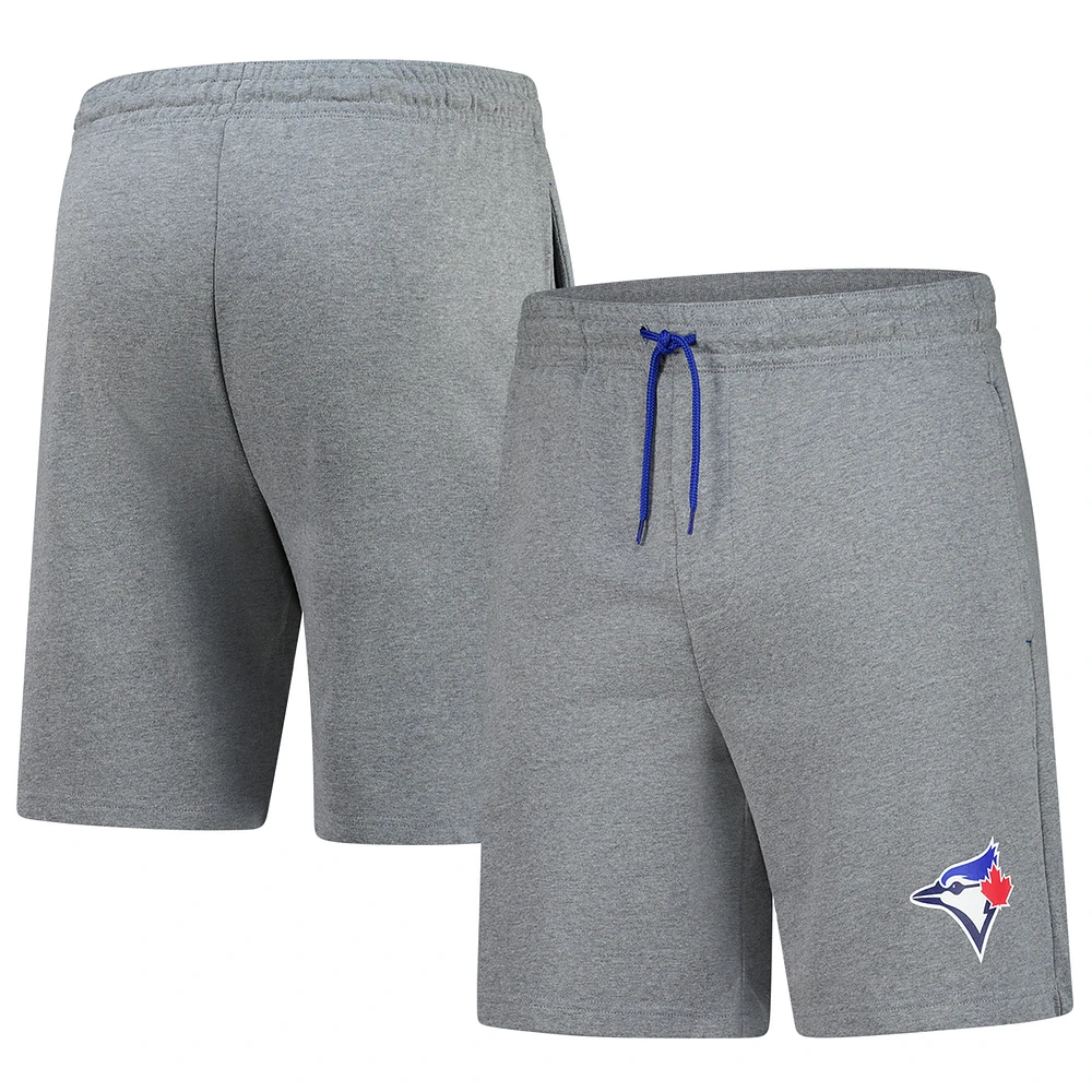 Men's Fanatics Heather Gray Toronto Blue Jays Logo Shorts