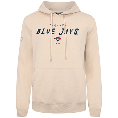 Men's Levelwear  Cream Toronto Blue Jays Scratched Podium Pullover Hoodie