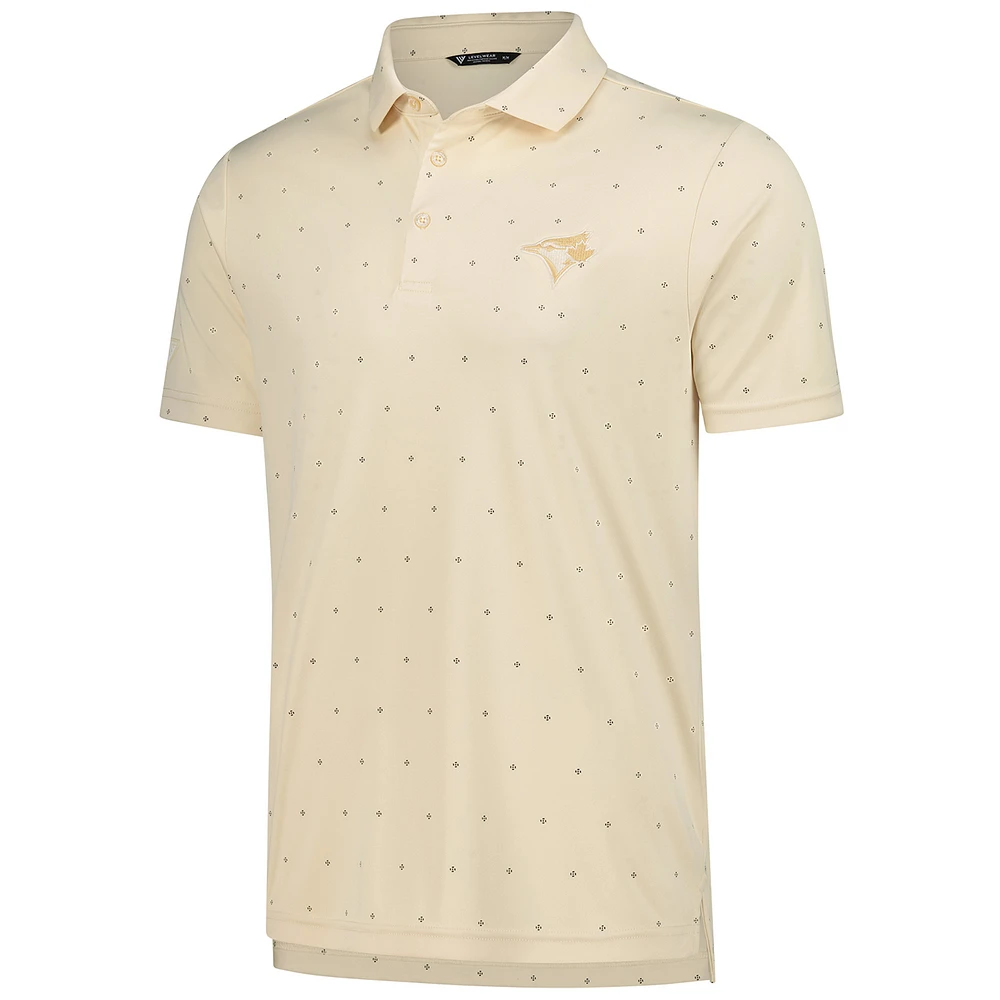 Men's Levelwear  Cream Toronto Blue Jays Vision Polo