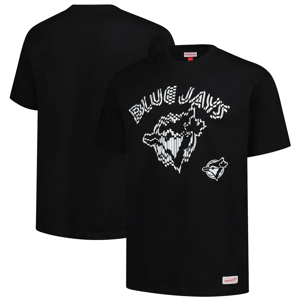 Men's Mitchell & Ness  Black Toronto Blue Jays Puff Oversized T-Shirt