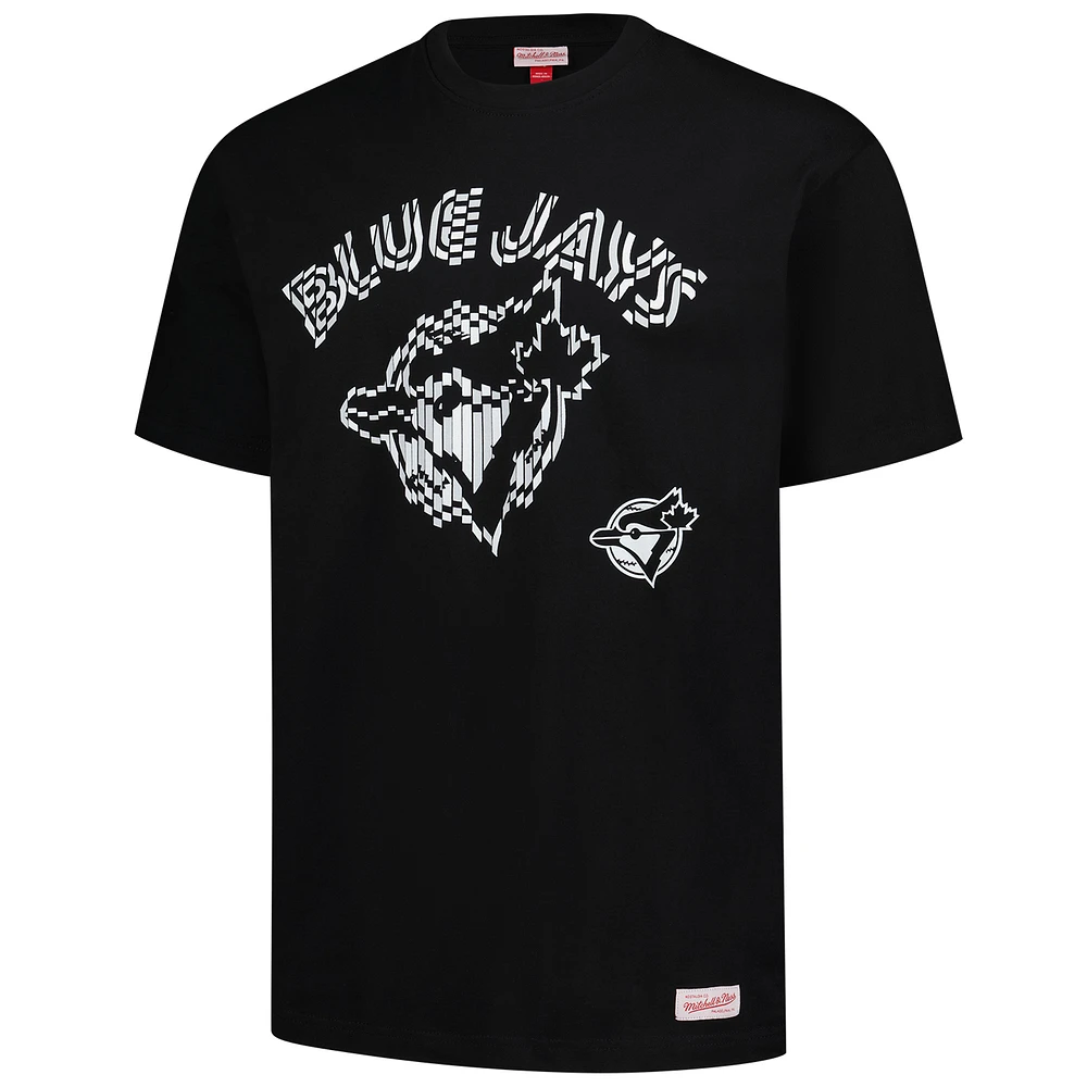 Men's Mitchell & Ness  Black Toronto Blue Jays Puff Oversized T-Shirt