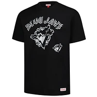 Men's Mitchell & Ness  Black Toronto Blue Jays Puff Oversized T-Shirt