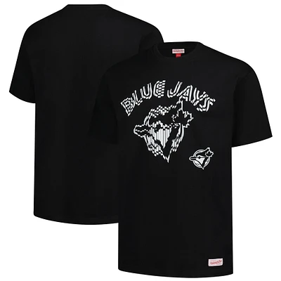 Men's Mitchell & Ness  Black Toronto Blue Jays Puff Oversized T-Shirt