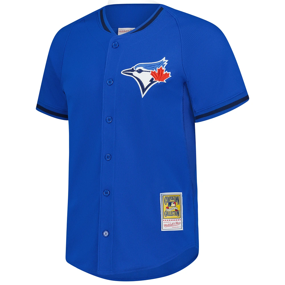 Men's Mitchell & Ness Jose Bautista Blue Toronto Jays Authentic Batting Practice Jersey
