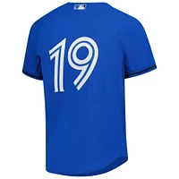 Men's Mitchell & Ness Jose Bautista Blue Toronto Jays Authentic Batting Practice Jersey