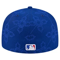 Men's New Era  Blue Toronto Jays Injection Pattern 59FIFTY Fitted Hat