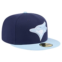 Men's New Era  Navy/Light Blue Toronto Jays Color Pack Two-Tone 59FIFTY Fitted Hat