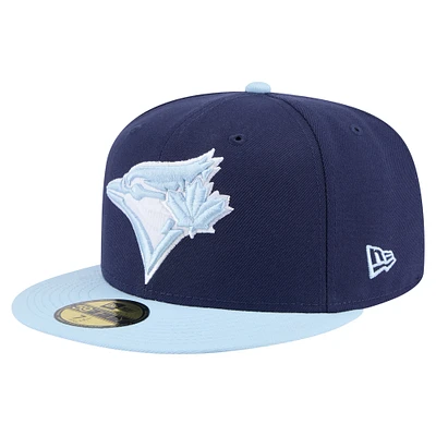 Men's New Era  Navy/Light Blue Toronto Jays Color Pack Two-Tone 59FIFTY Fitted Hat